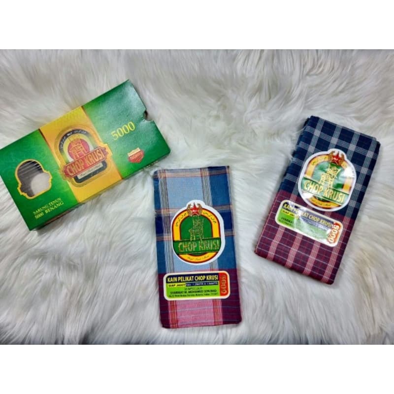 SARUNG KAIN PELIKAT INDIA CHOP KRUSI BENANG 5000