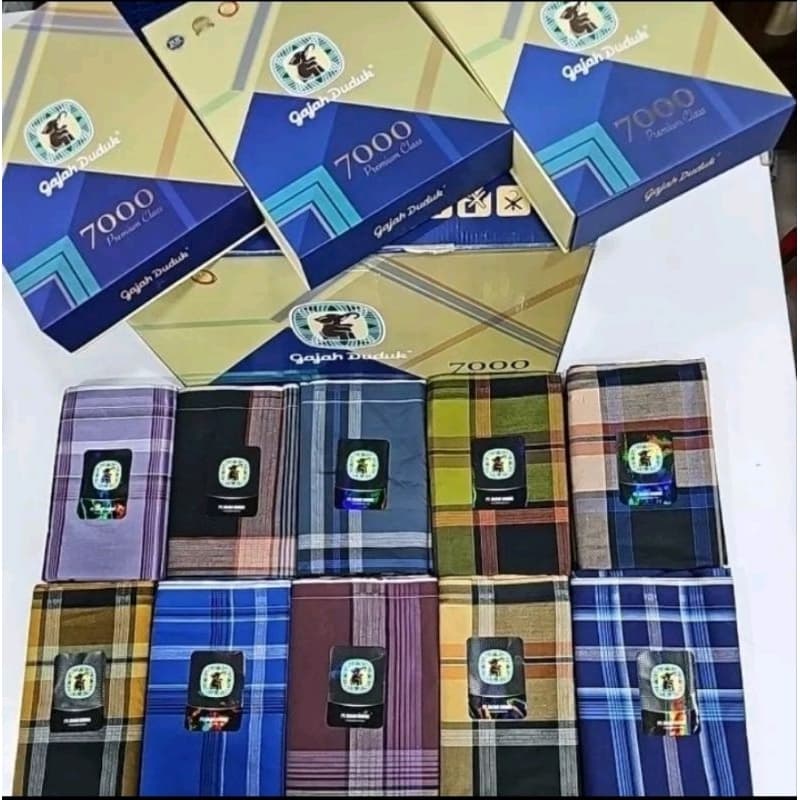 10 helai PELIKAT GAJAH DUDUK PREMIUM BENANG 7000 EKSKLUSIF