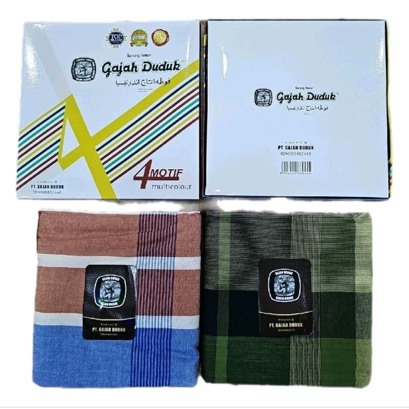 SARUNG KAIN PELIKAT GAJAH DUDUK MULTIWARNA EKSKLUSIF LIMTED EDITION