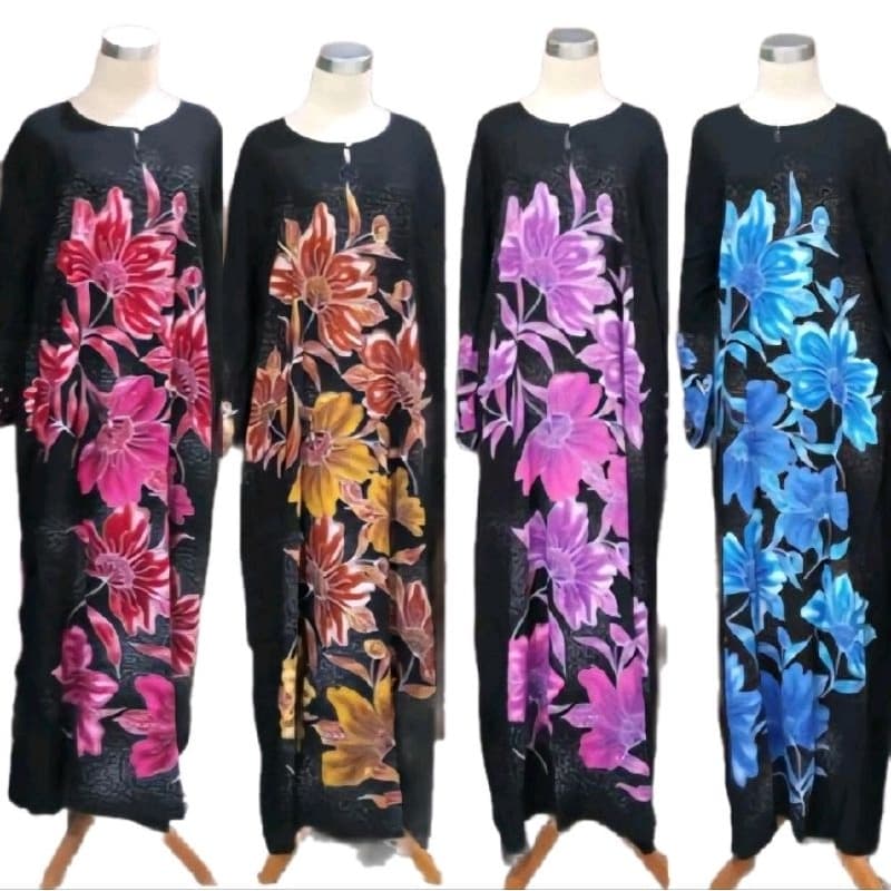 KAFTAN COTTON TANGAN PANJANG PEMBORONG & PERUNCIT