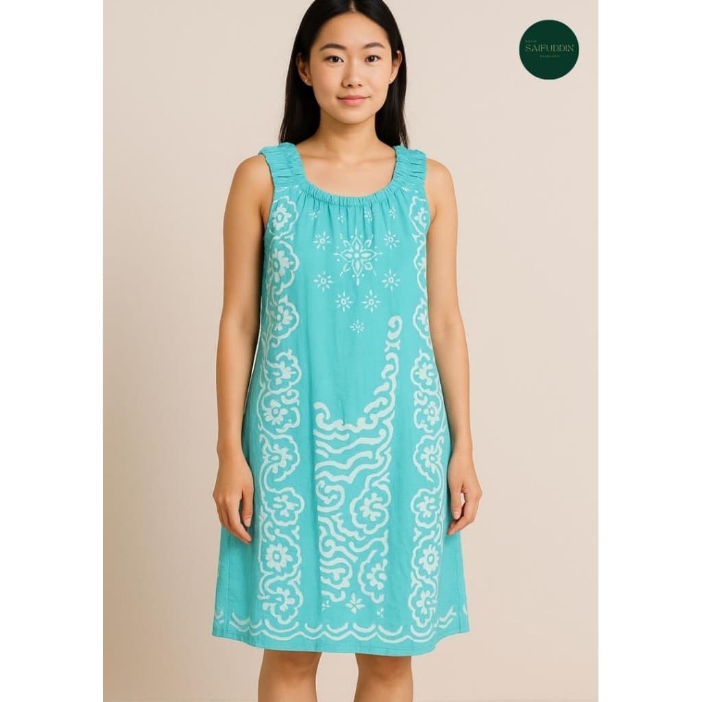 KAFTAN MINI TANPA TANGAN(sleeveless)108cm labuh