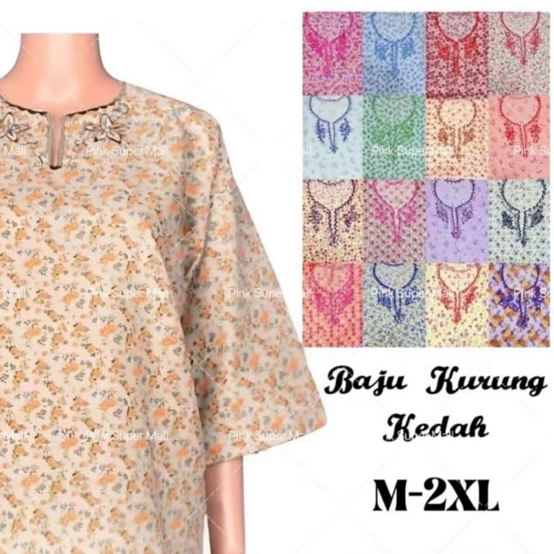 Baju Kedah/Baju Opah/Baju kurung Kedah/Baju Opah plus saiz