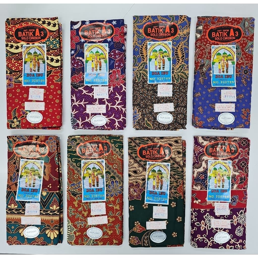 KAIN SARUNG BATIK PREMIUM CHAP DOA IBU EKSKLUSIF SIAP JAHIT