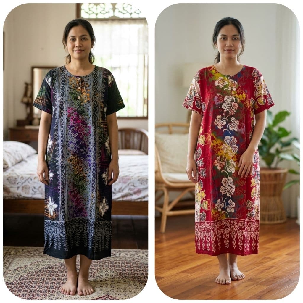 Kaftan Mini Kelawar/daster Bobok Tugu Agung Satu Pocket Eksklusif — Kaftan & Jubah dari Butik Saifuddin Eksklusif