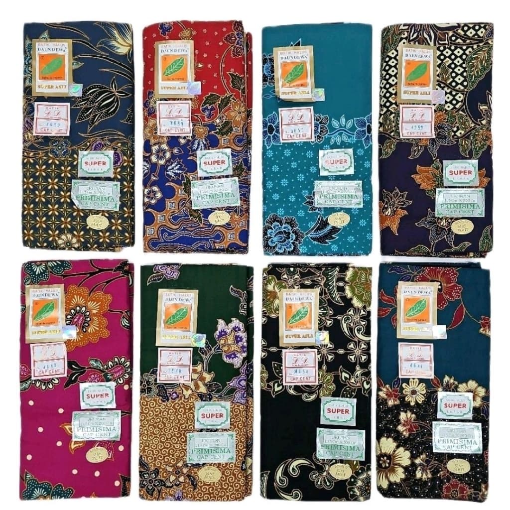 Sarung Batik Halus Daun Dewa / Kain Batik Super Asli