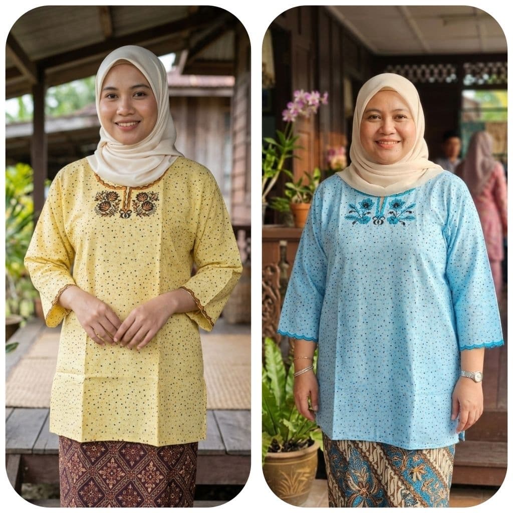 Baju Kedah/baju Opah/baju Opah Plus Saiz — Batik dari Butik Saifuddin Eksklusif
