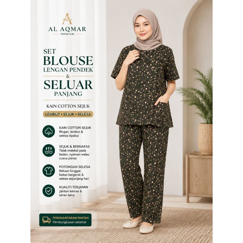 Blouse Seluar/baju Seluar Batik Eksklusif — Kaftan & Robes from Butik Saifuddin Eksklusif