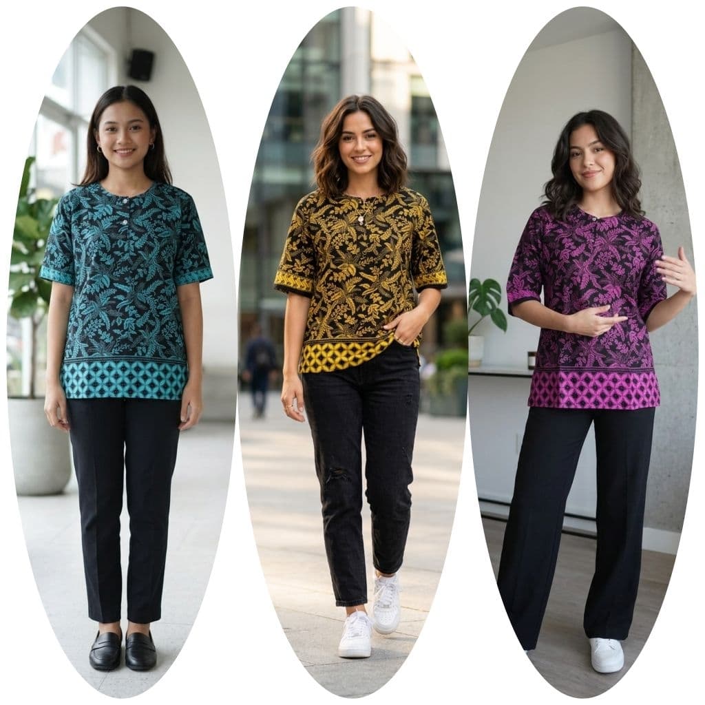 Baju Blouse Viral Cotton — Kaftan & Jubah dari Butik Saifuddin Eksklusif