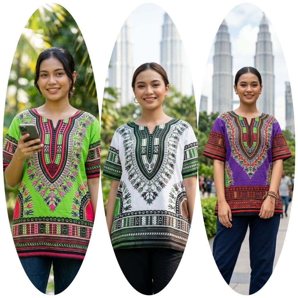 Blouse Baju Viral Trending Cotton Eksklusif Freesize Lengan Pendek Sesuai Untuk Lelaki & Perempuan Kain Shirts Tops — Kaftan & Jubah dari Butik Saifuddin Eksklusif