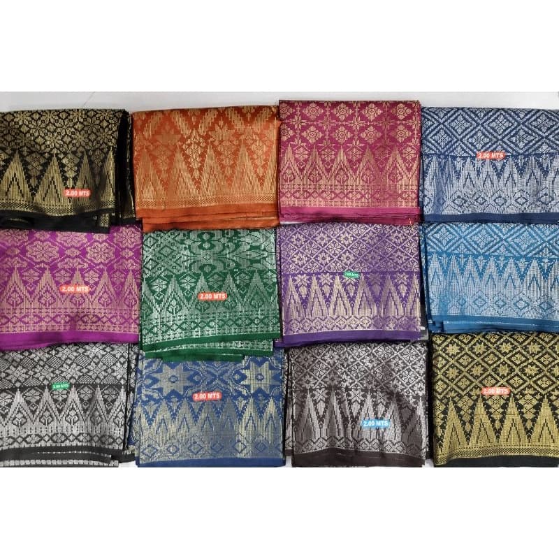 SAMPIN SONGKET EKSKLUSIF SIAP JAHIT(2m)TENUNAN INDIA PEMBORONG & PERUNCIT