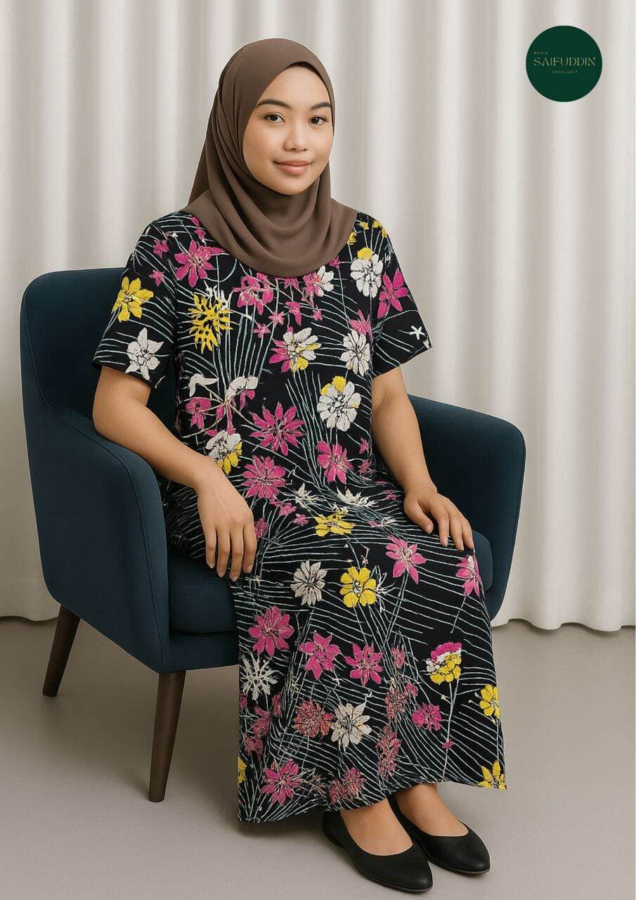 Kaftan Kelawar Batik Design Tangan Pendek Eksklusif — Kaftan & Robes from Butik Saifuddin Eksklusif