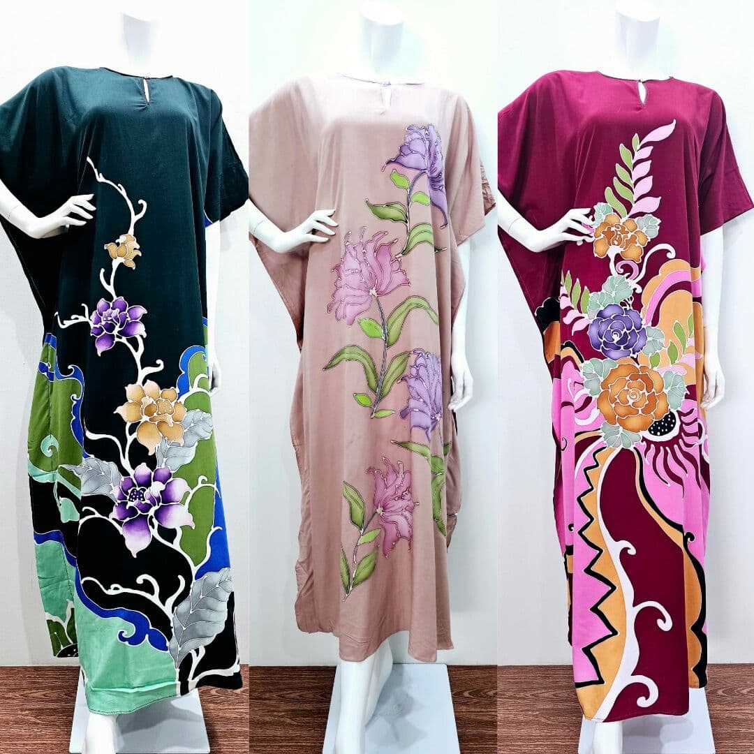 KAFTAN KELAWAR LUKIS TANGAN TERENGGANU PREMIUM EKSKLUSIF PEMBORONG & PERUNCIT