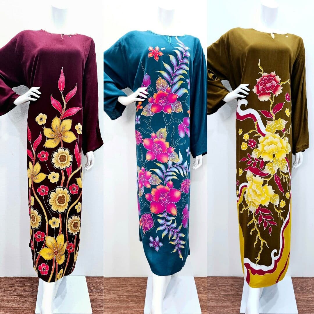 KAFTAN EKSKLUSIF COTTON SEJUK PEMBORONG & PERUNCIT
