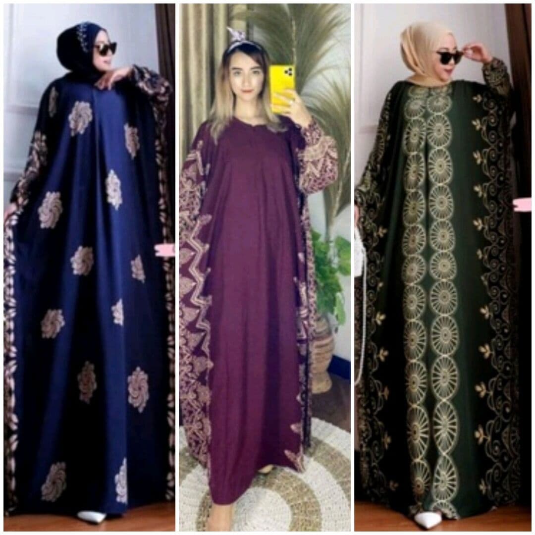 Kaftan Kelawar Princess Tangan Cekak/getah Eksklusif — Kaftan & Jubah dari Butik Saifuddin Eksklusif