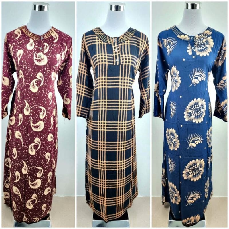 KAFTAN KELAWAR BATIK TANGAN/LENGAN PANJANG PEMBORONG & PERUNCIT