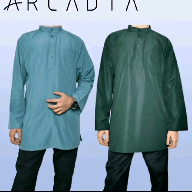 Kurta Slim Fit Lengan Panjang