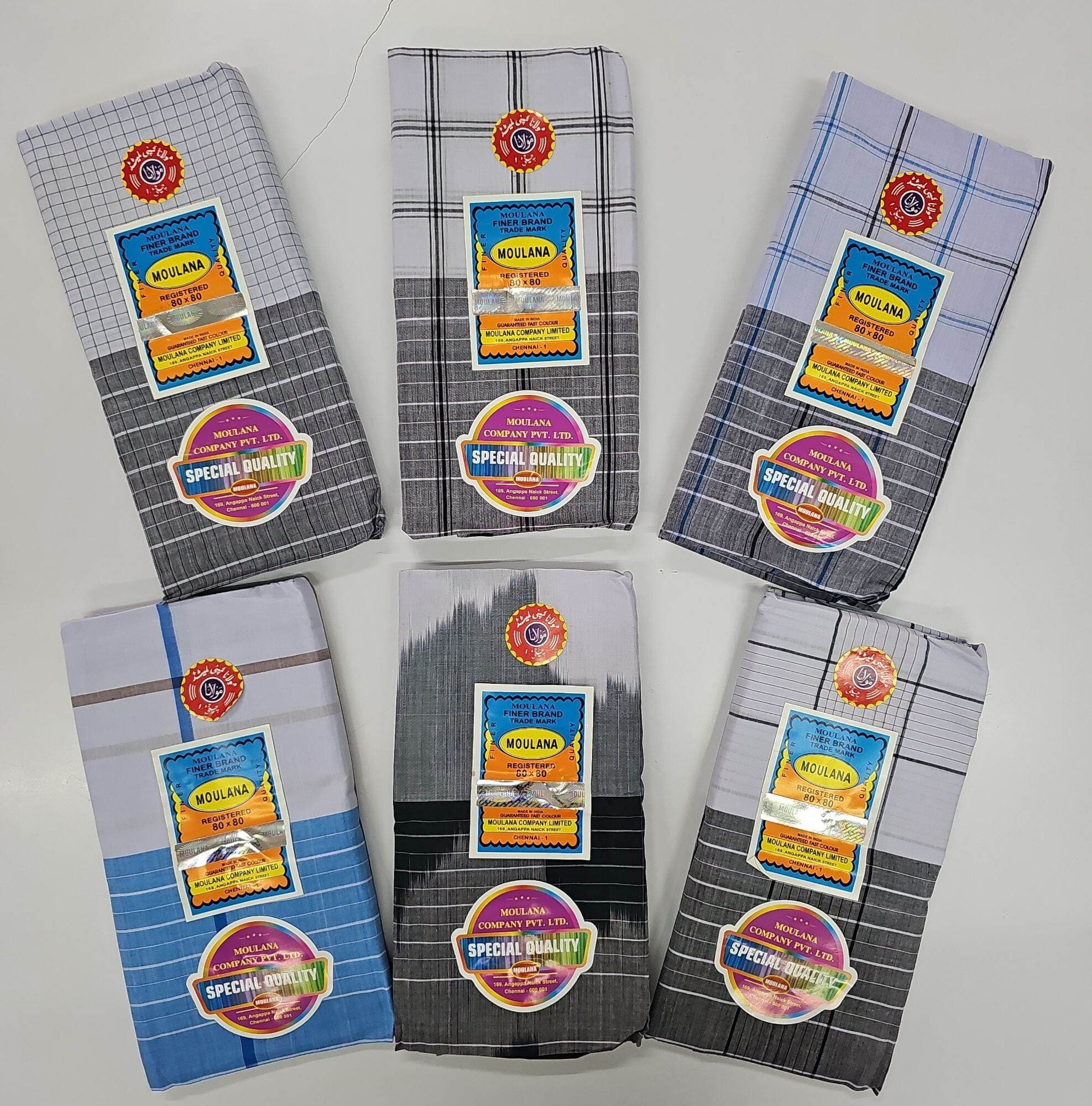 Sarong Kain Pelikat Cotton India Chop Moulana Eksklusif 100% Tenunan Tangan Benang 15000 — Kain Pelikat dari Butik Saifuddin Eksklusif