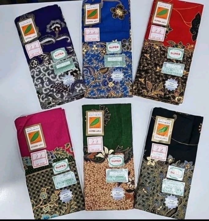 10 HELAI SARUNG BATIK HALUS DAUN DEWA PEMBORONG & PERUNCIT