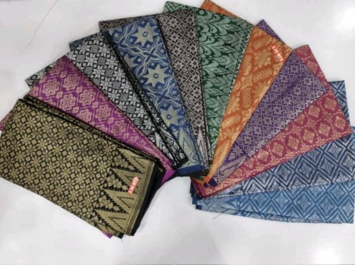 10 HELAI SAMPIN SONGKET TENUNAN INDIA EKSKLUSIF PEMBORONG & PERUNCIT