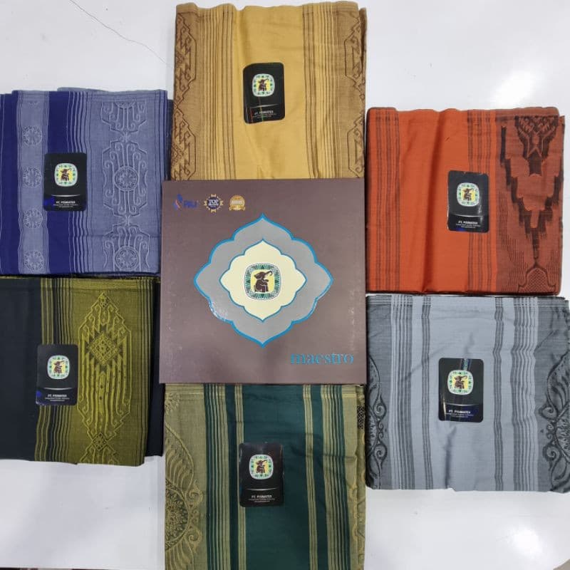 Sarung Pelikat Gajah Duduk Maestro Benang 9000 — Kain Pelikat dari Butik Saifuddin Eksklusif