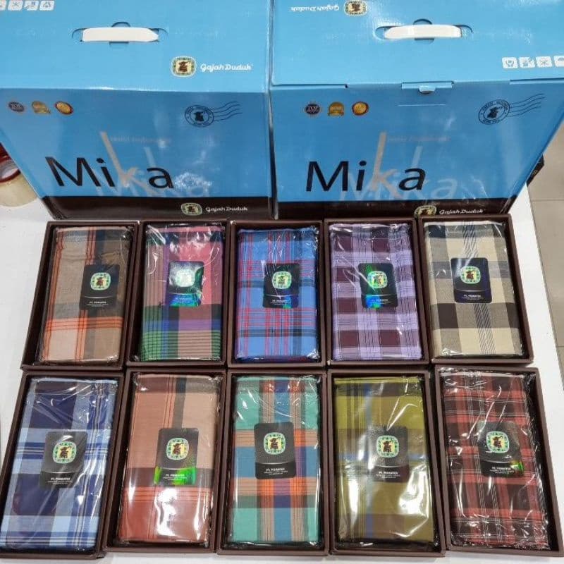 Pelikat Gajah Duduk Mika — Kain Pelikat dari Butik Saifuddin Eksklusif